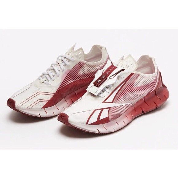 Reebok Cottweiler Zig 3D Storm Red Stucco White Running Shoes Men Size 11.5 New